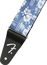 Fender® Hawaiian Strap blue floral 5cm  