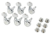 Fender® Locking Tuners 6l, short chrome  