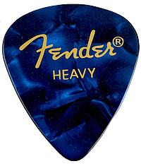 Fender® Picks 351 heavy/​blue moto (12)  