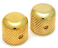 Fender® Vintage Dome Knobs, gold (2)  