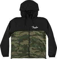 Fender® Windbreaker, Camo and Black, L  