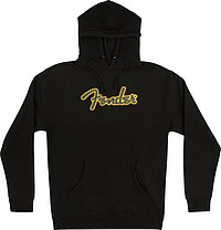 Fender® Yellow Stitch Logo Hoodie bk L  