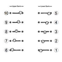 Free-Way Switch 5B5-01, black&white tip  