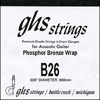 GHS Einzelsaite Ph. Bronze B 26  