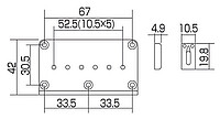 Gotoh GTC-101 Brücke chrom  