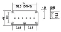 Gotoh GTC-102 Brücke chrom  