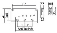 Gotoh GTC-12 Brücke chrom  