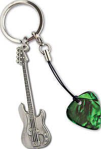 GA Bass Guitar Metal Keyring  