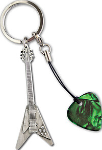 GA Flying V(TM) Metal Keyring  