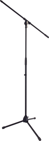Hamilton Mikrophonständer mit Dreibeinigem Fuß und Galgenausleger Kunststoffbasis am Fuß, mit Kunststoff-Höhenverstellung. …... Hamilton Mikro-Galgenständer MS-220 schw