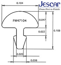 Jescar 47104 Bunddraht 2,​64x1,​19 25 St. 