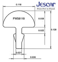 Jescar 58118 Bunddraht 2,​99x1,​47 Ring 