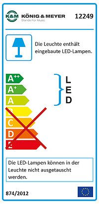 K & M 12249 Notenpultleuchte Concert Eos 