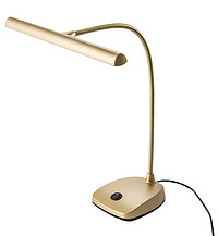 K & M 12297 LED Pianoleuchte goldfarben  