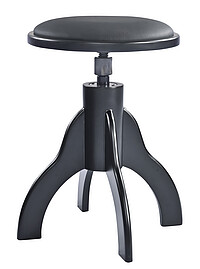 K & M 13850 Klavierhocker, schw.​matt KL  