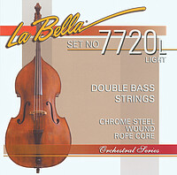 La Bella Double Bass 7720L chr.​st. flatw 