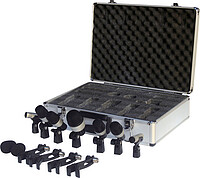 7-teiliges Drum Mikrofon Set inkl. Koffer Bestehend aus: 1 x Bass Drum Mikrofon 4 x Tom/Snare Mikrofon 2 x Overhead …... Leem DM7S Drum Microphone Set