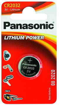 Panasonic 3V Lithium Power CR-2032 (1) 