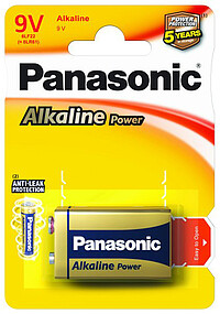 Panasonic 9V Block 6LR6 Alka. Power (1) 