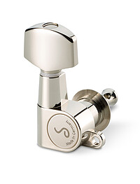 Schaller M6 Mini Ausführung: 3 links + 3 rechts Flügel: Small Metal Stellachsen: Solid Headstock 21,7mm (Standard) …... Schaller M6 Mini 3l3r small metal button