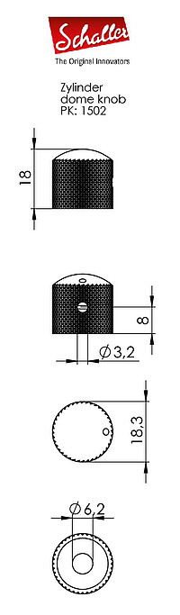 Schaller Dome Knobs *  